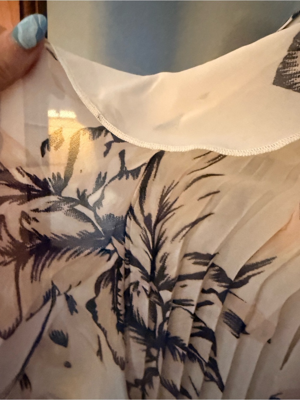 Walter Baker White Midi Dress with Black Floral Print - Picture 8 of 10